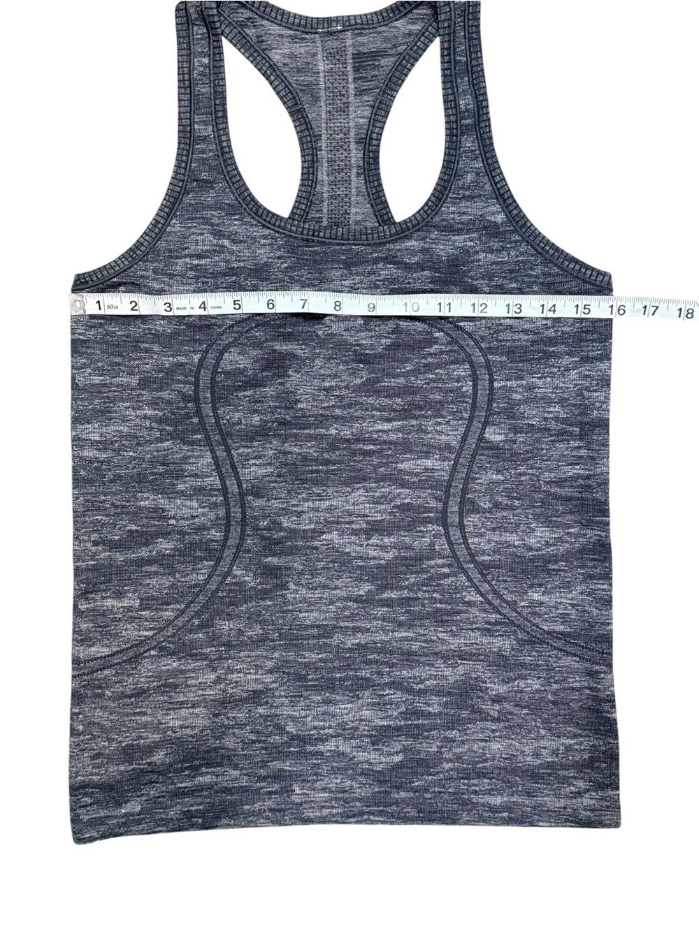 Lululemon Swiftly Tech Racerback Tank Top Gray Space Dye Size 8 - Picture 8 of 9